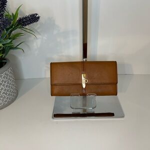 Salvatore Ferragamo Brown long wallet in GUC